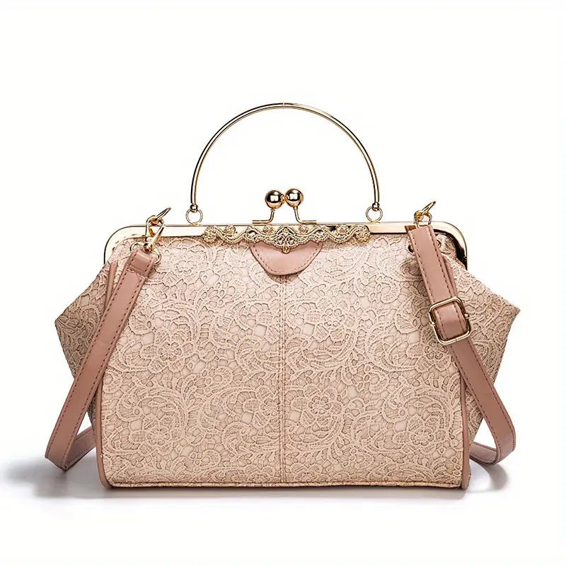 Retro-Style Geometric Shoulder Bag by Liv