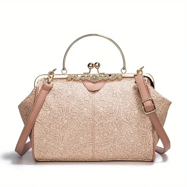 Retro-Style Geometric Shoulder Bag by Liv