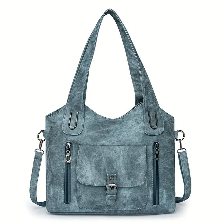 Spacious Retro Shoulder Bag by Emilia