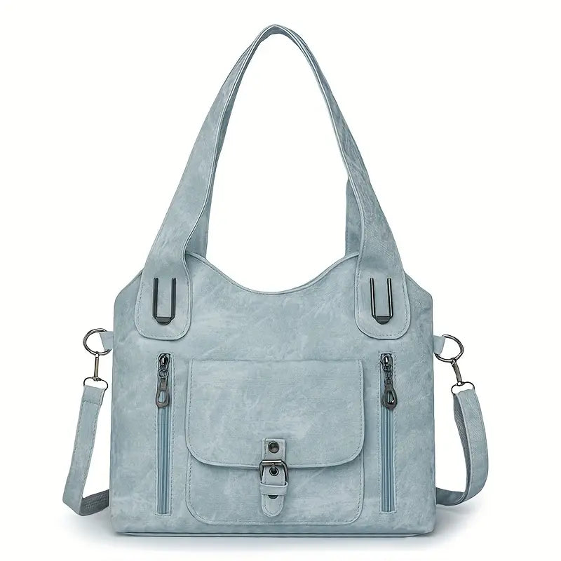 Spacious Retro Shoulder Bag by Emilia