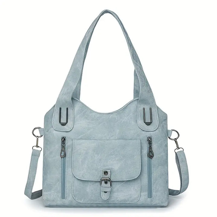 Spacious Retro Shoulder Bag by Emilia