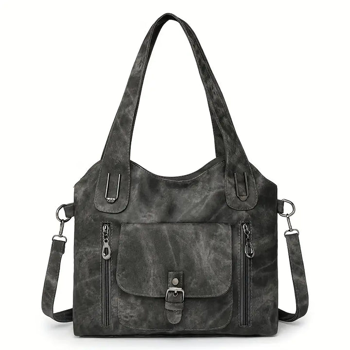 Spacious Retro Shoulder Bag by Emilia