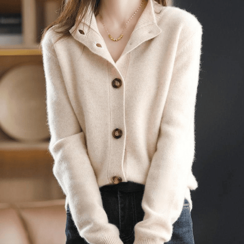 Anny | Elegant Luxe Buttoned Cardigan