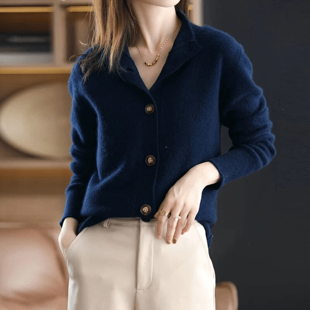 Anny | Elegant Luxe Buttoned Cardigan