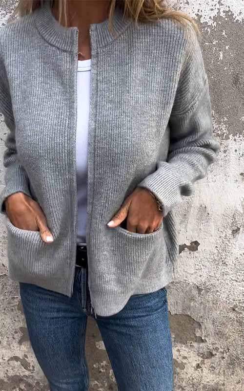 Marcia™ - Cozy Zip-Up Sweater