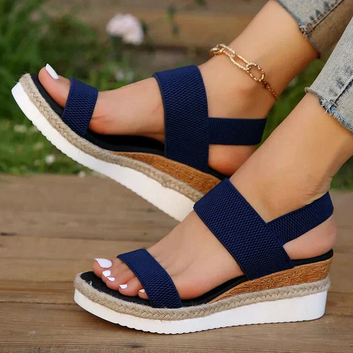 Melyora | Stretch Strap Platform Sandals™