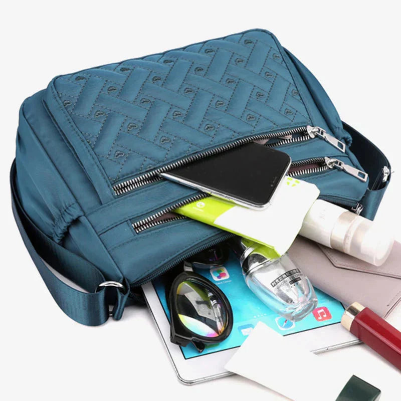 Noora™ | Nylon crossbody bag with messenger style