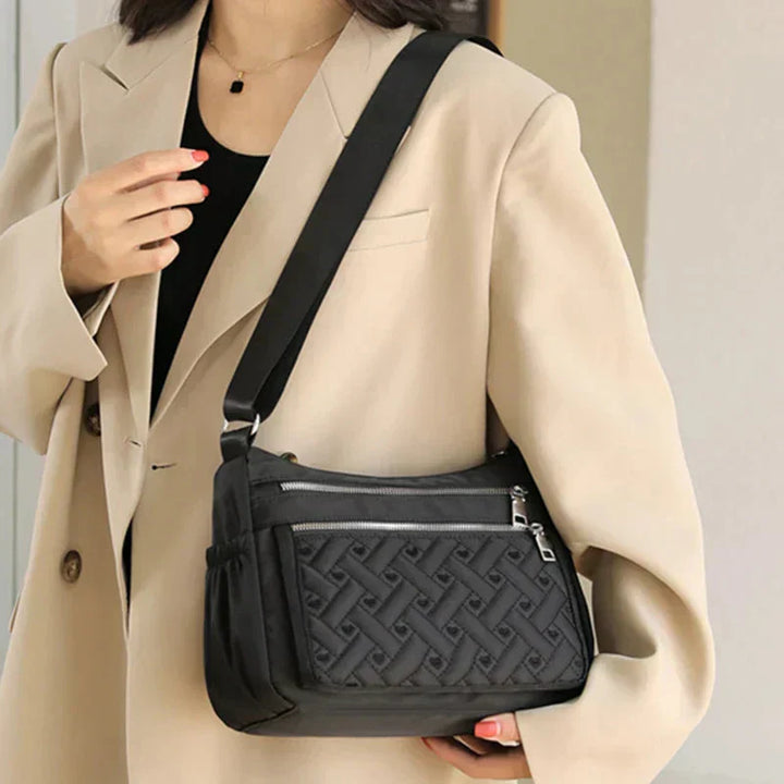 Noora™ | Nylon crossbody bag with messenger style
