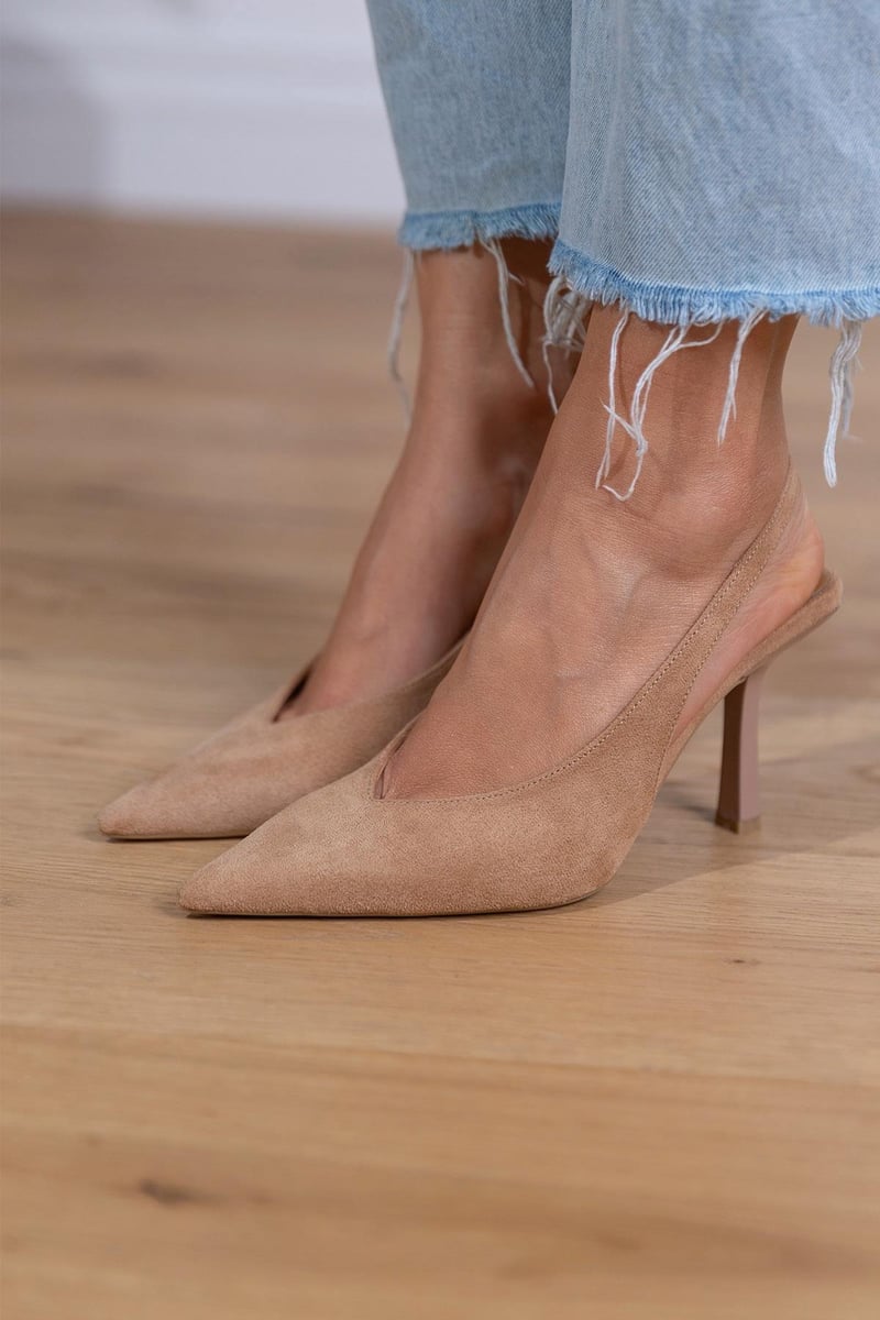 Marlena™ | Nude Slingback Heels