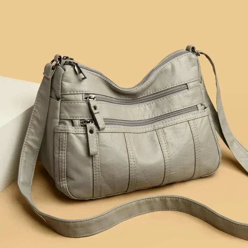 Noora™ | Soft Leather Crossbody Bag
