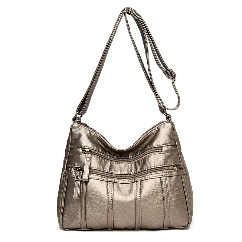 Noora™ | Soft Leather Crossbody Bag