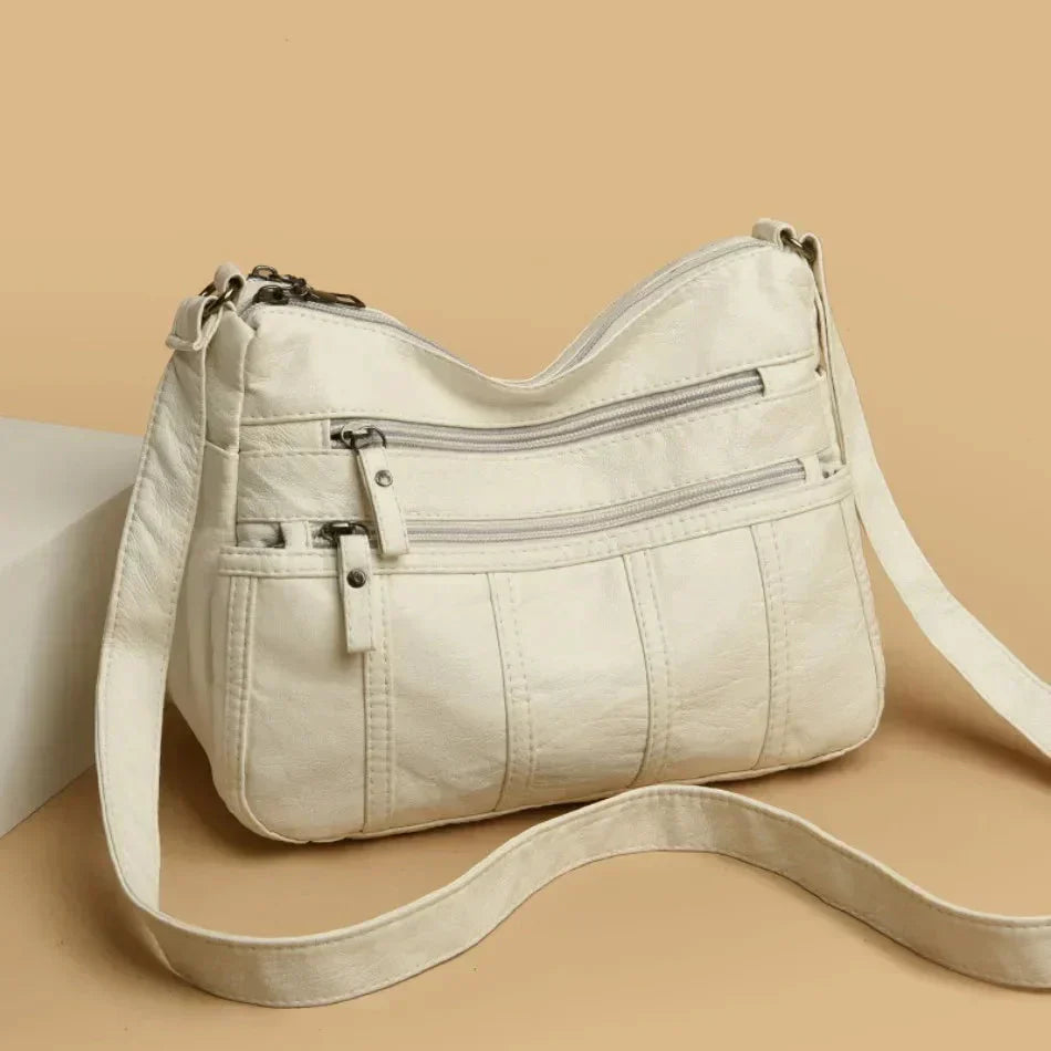 Noora™ | Soft Leather Crossbody Bag