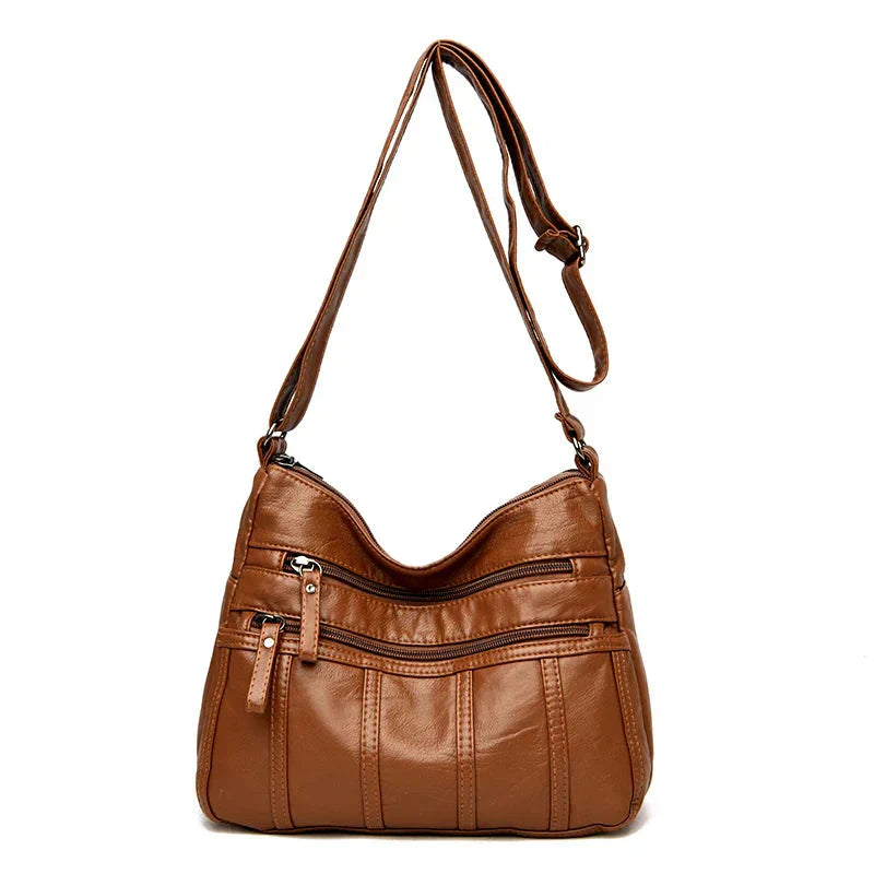 Noora™ | Soft Leather Crossbody Bag